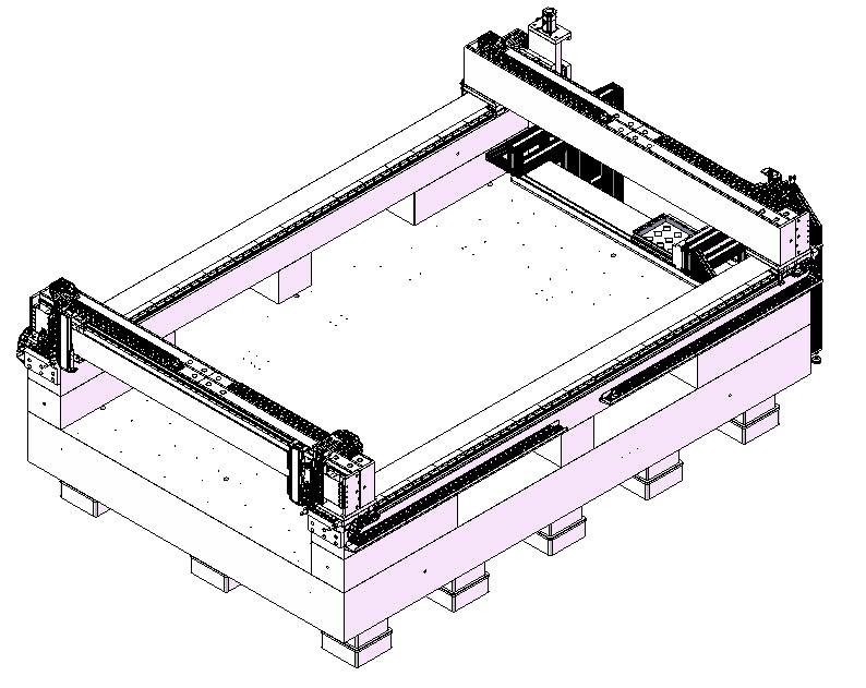 超大行程多轴精密运动平台